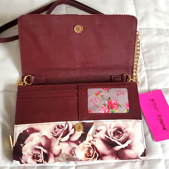 Betsey Johnson floral crossbody purse - Picture 6 of 10